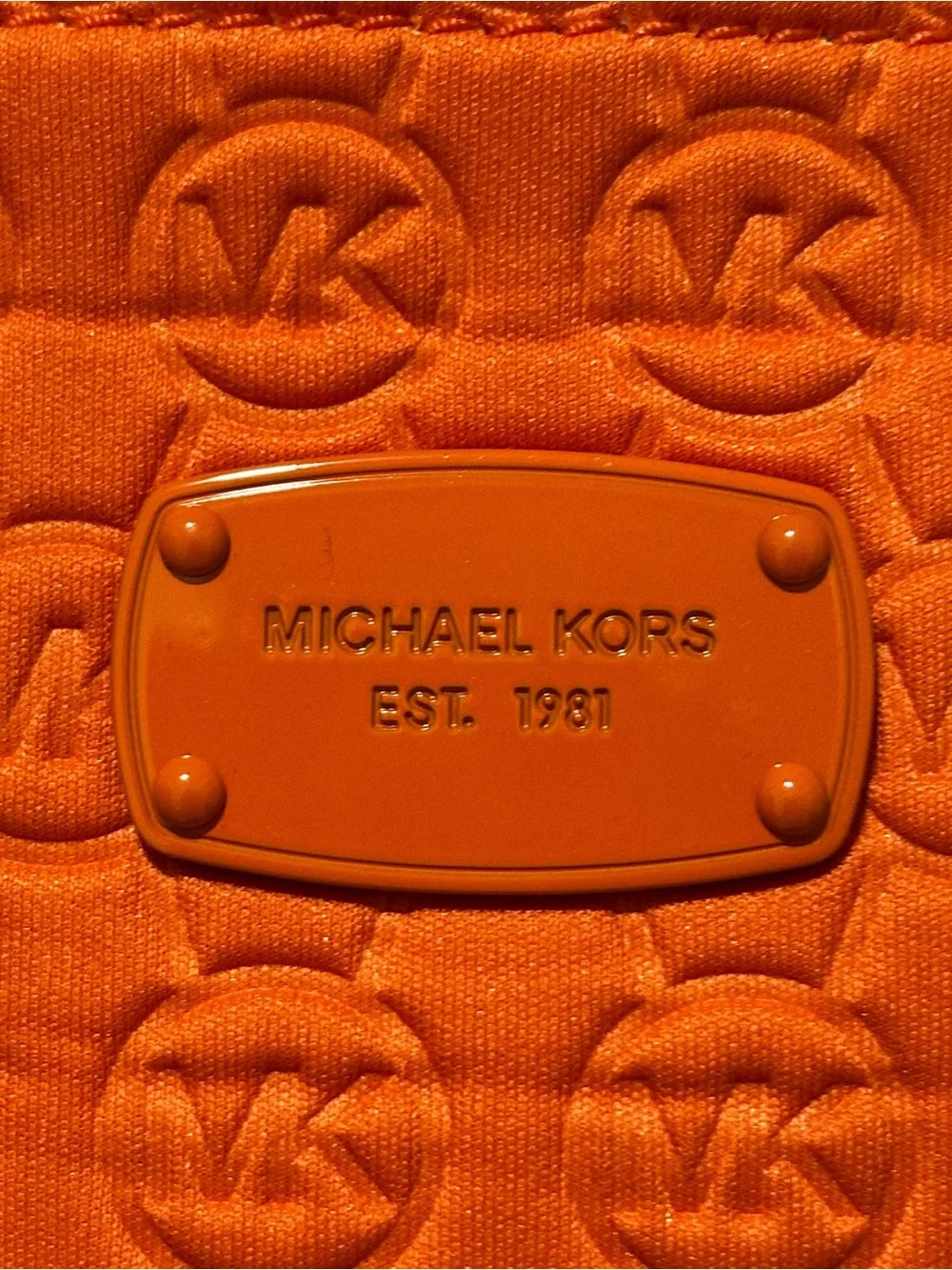 Michael Kors Large Neoprene Embossed Tote Bag NWT